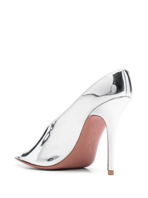 Amina Muaddi 105mm Anok sandals - Silver