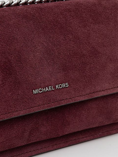 MICHAEL Michael Kors torebka zamszowa kolor bordowy 30F5SC7L3S