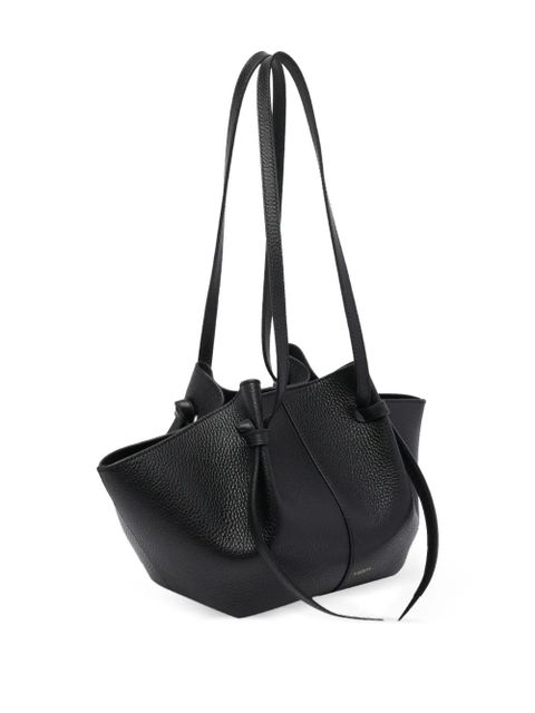 Yuzefi Mochi pebble-grain two-strap shoulder bag - Black