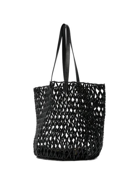 Saint Laurent beaded shoulder bag - Black