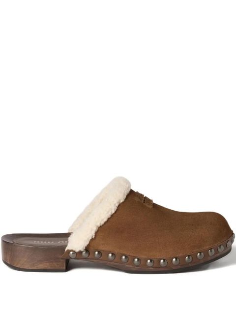 Miu Miu suede mules - Brown - zdjęcie produktu nr 1