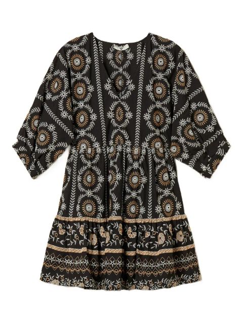 TWINSET broderie anglaise mini dress - Black - zdjęcie produktu nr 1