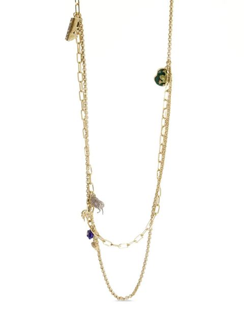 Burberry double-chain necklace - Yellow