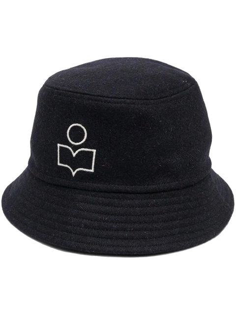 ISABEL MARANT logo-print hat - Blue - zdjęcie produktu nr 1