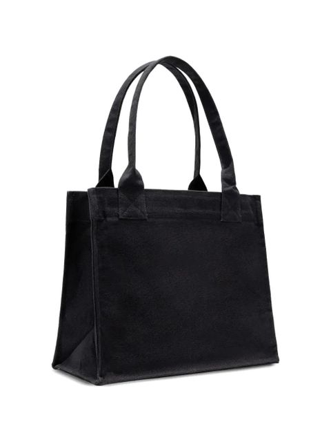 GANNI pony print shopper - Black