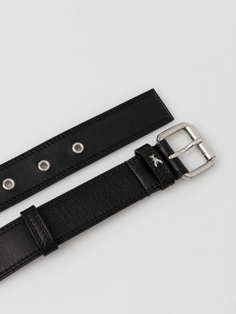 Patrizia Pepe pasek skórzany damski kolor czarny 2W0023 L113 - zdjęcie produktu nr 2