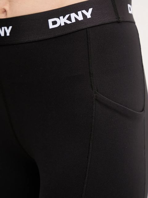 Dkny legginsy damskie kolor czarny gładkie DP5P3604 - zdjęcie produktu nr 2