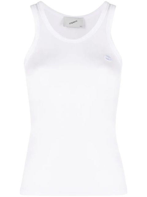 Coperni semi-sheer racerback top - White - zdjęcie produktu nr 1