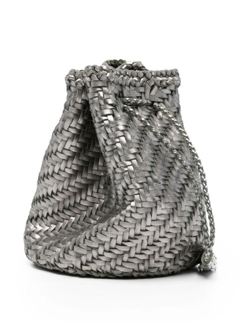 DRAGON DIFFUSION Pompom Double Jump cross body bag - Silver