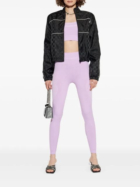 MISBHV logo-print sports bra - Purple