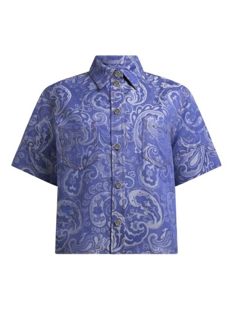 ETRO paisley jacquard shirt - Purple - zdjęcie produktu nr 1
