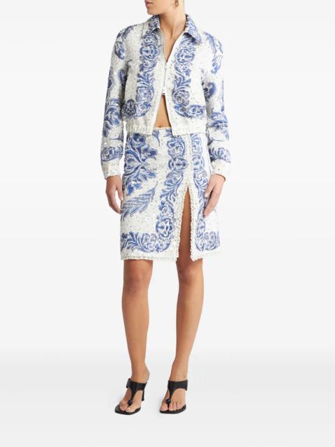 ETRO sequin-embellished skirt - White - zdjęcie produktu nr 2