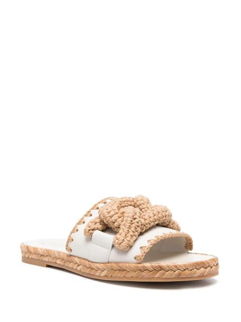 Tod's Kate crochet sandals - White