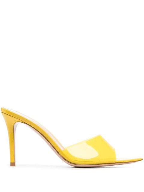 Gianvito Rossi Elle 85mm transparent sandals - Yellow - zdjęcie produktu nr 1