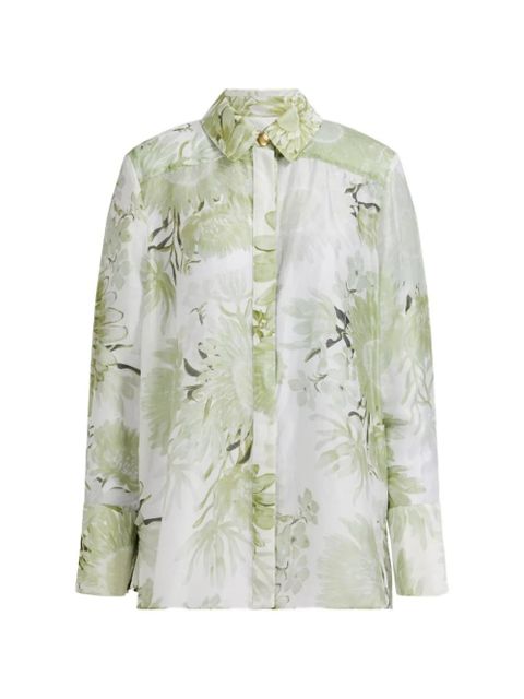 Aje reflector floral shirt - White - zdjęcie produktu nr 1