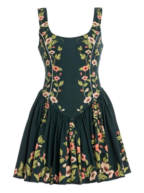 Agua By Agua Bendita floral-print pleated dress - Green - zdjęcie produktu nr 1
