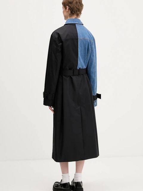 Karl Lagerfeld Jeans płaszcz kolor czarny B1W15028