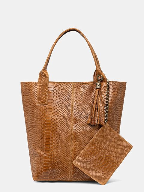 Answear.LAB torebka skórzana kolor brązowy - zdjęcie produktu nr 1