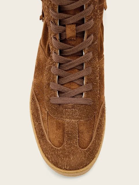 AllSaints buty zamszowe Louise Fringe Ht