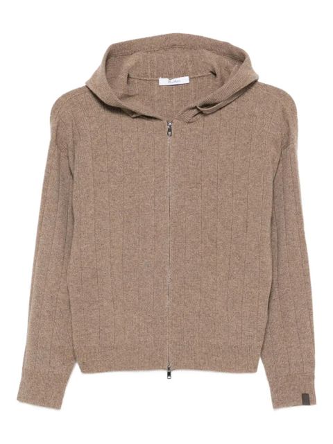 Max Mara hooded zip-up cardigan - Brown - zdjęcie produktu nr 1