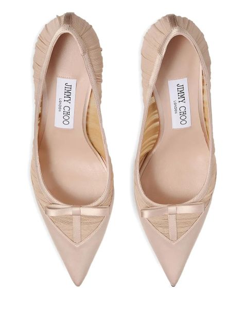 Jimmy Choo 85mm Love bow pumps - Neutrals - zdjęcie produktu nr 2