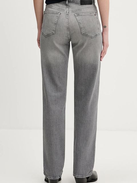 Tommy Jeans jeansy damskie kolor szary DW0DW22424