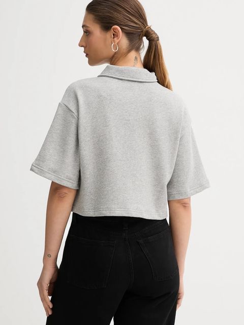 United Colors of Benetton polo bawełniane x Stranger Things damski kolor szary 33NVD3015