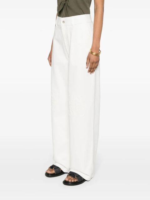 LOEWE Anagram wide-leg jeans - White