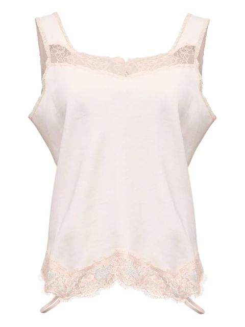 MM6 Maison Margiela lace trim top - Pink - zdjęcie produktu nr 1