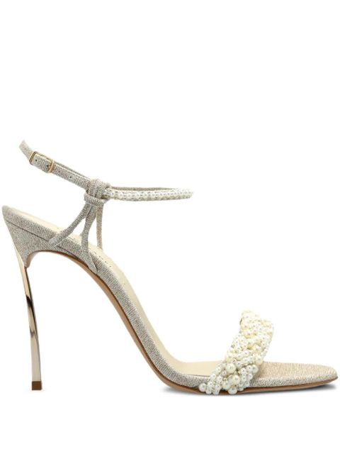 Casadei 100mm Pearlsway Blade sandals - Neutrals - zdjęcie produktu nr 1