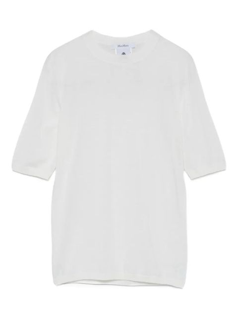 Max Mara short-sleeve wool top - White - zdjęcie produktu nr 1