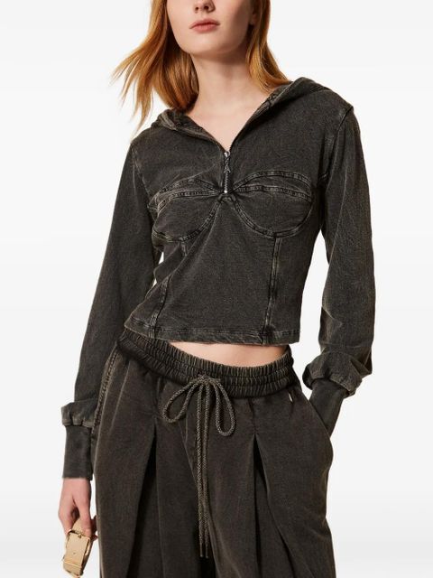 TWINSET long-sleeves hoodie - Grey - zdjęcie produktu nr 2