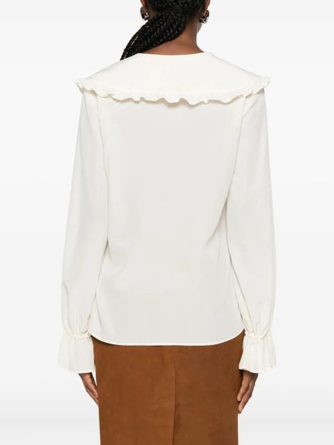 Chloé ruffled-collar blouse - Neutrals
