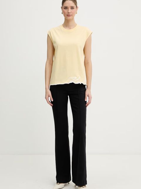 Karl Lagerfeld top damski bawełniany - zdjęcie produktu nr 1