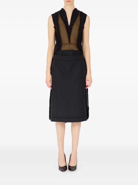 Maison Margiela midi skirt - Grey - zdjęcie produktu nr 2