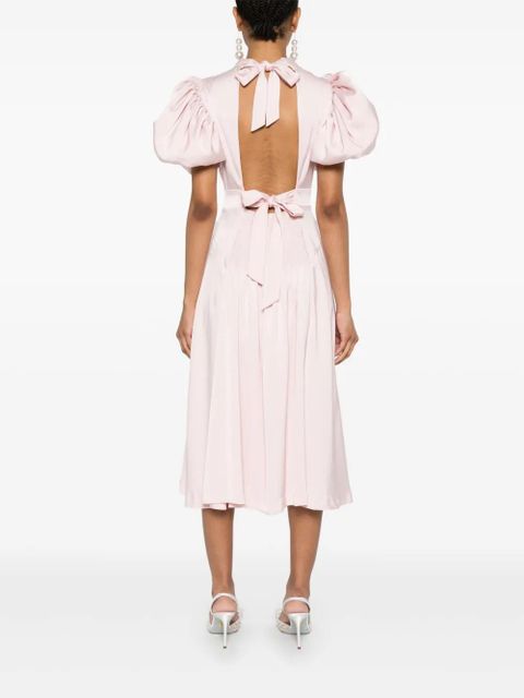 ROTATE BIRGER CHRISTENSEN puff-sleeve satin midi dress - Pink - zdjęcie produktu nr 2