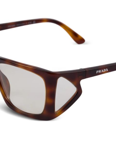 Prada Eyewear square-frame glasses - Brown