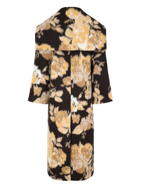 Cult Gaia floral-print button coat - Black - zdjęcie produktu nr 2