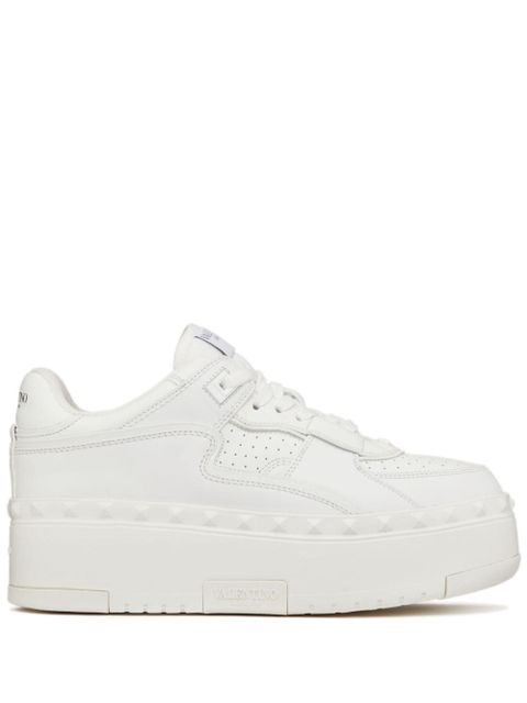 Valentino Garavani Freedots XL leather sneakers - White - zdjęcie produktu nr 1