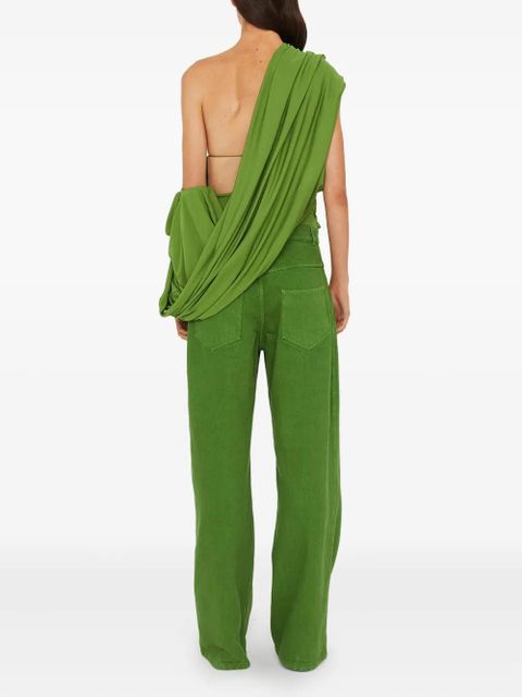 Christopher Esber five-pocket cotton jeans - Green