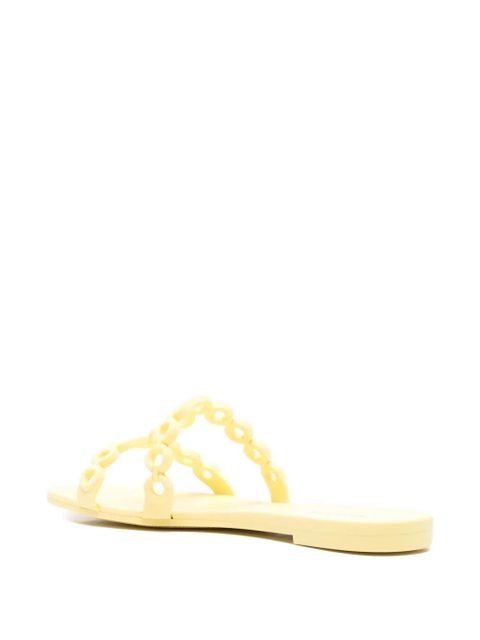 Aquazzura Infinity chain-detail sandals - Yellow
