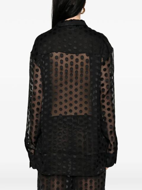The Frankie Shop polka-dot shirt - Black