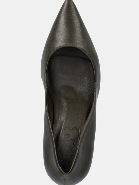 Answear.LAB szpilki skórzane kolor zielony