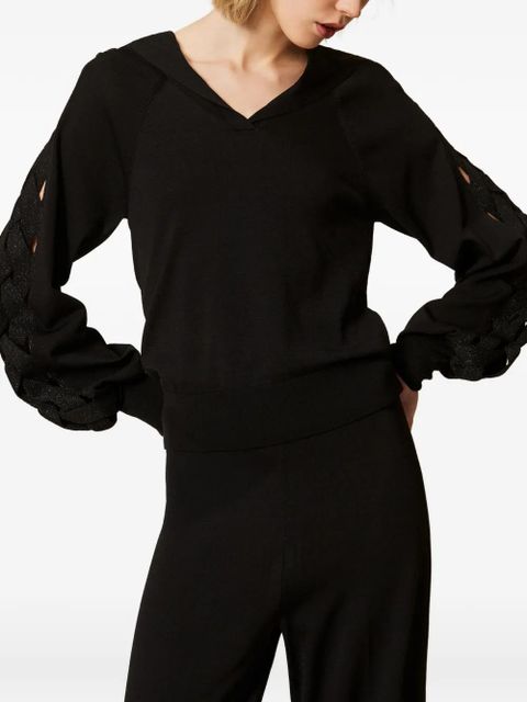 TWINSET fine-knit jumper - Black - zdjęcie produktu nr 2