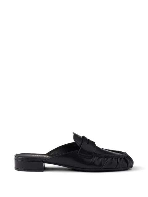 Prada leather mules - Black - zdjęcie produktu nr 1