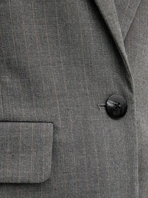 United Colors of Benetton marynarka kolor szary jednorzędowa wzorzysta 2X8MDW02H