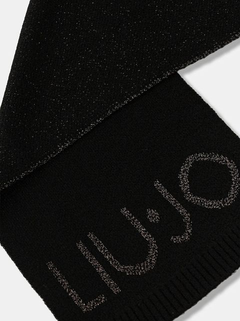 Liu Jo szalik damski kolor czarny z aplikacją 2F5019.M0300 - zdjęcie produktu nr 2