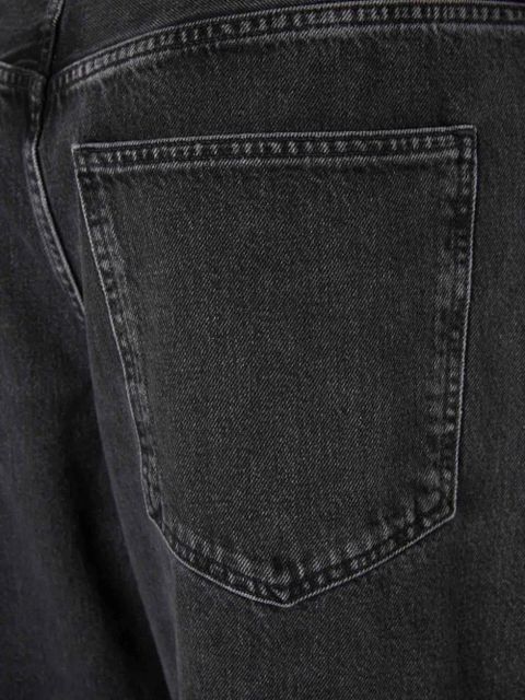 AGOLDE buttoned straight-leg jeans - Black