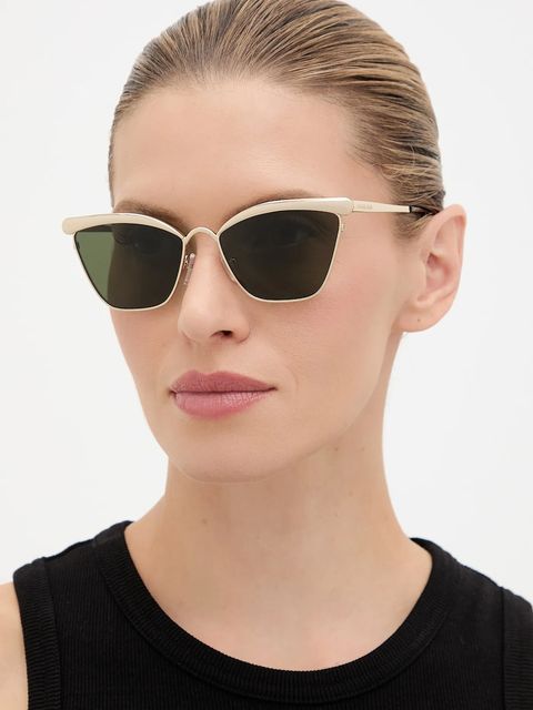 Michael Kors okulary przeciwsłoneczne damskie kolor złoty 0MK1174 - zdjęcie produktu nr 1