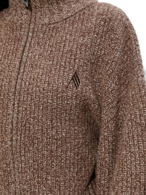The Attico mélange-effect cardigan - Brown